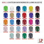 (RNL2) Cotton Roundneck Long Sleeve